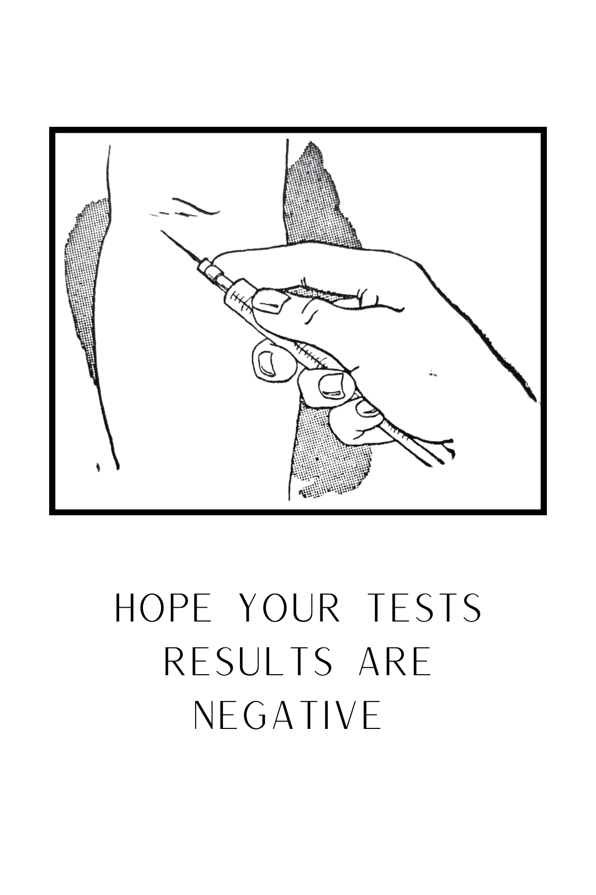 Postcard I Hope Your Test Results Are Negative