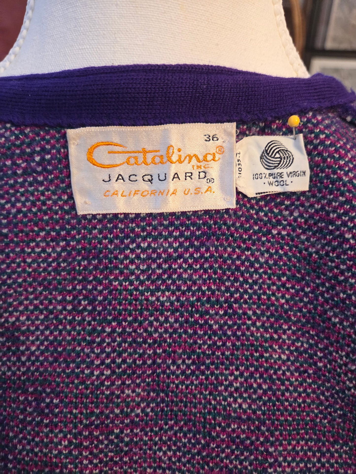 Catalina Jacquard Wool Sweater