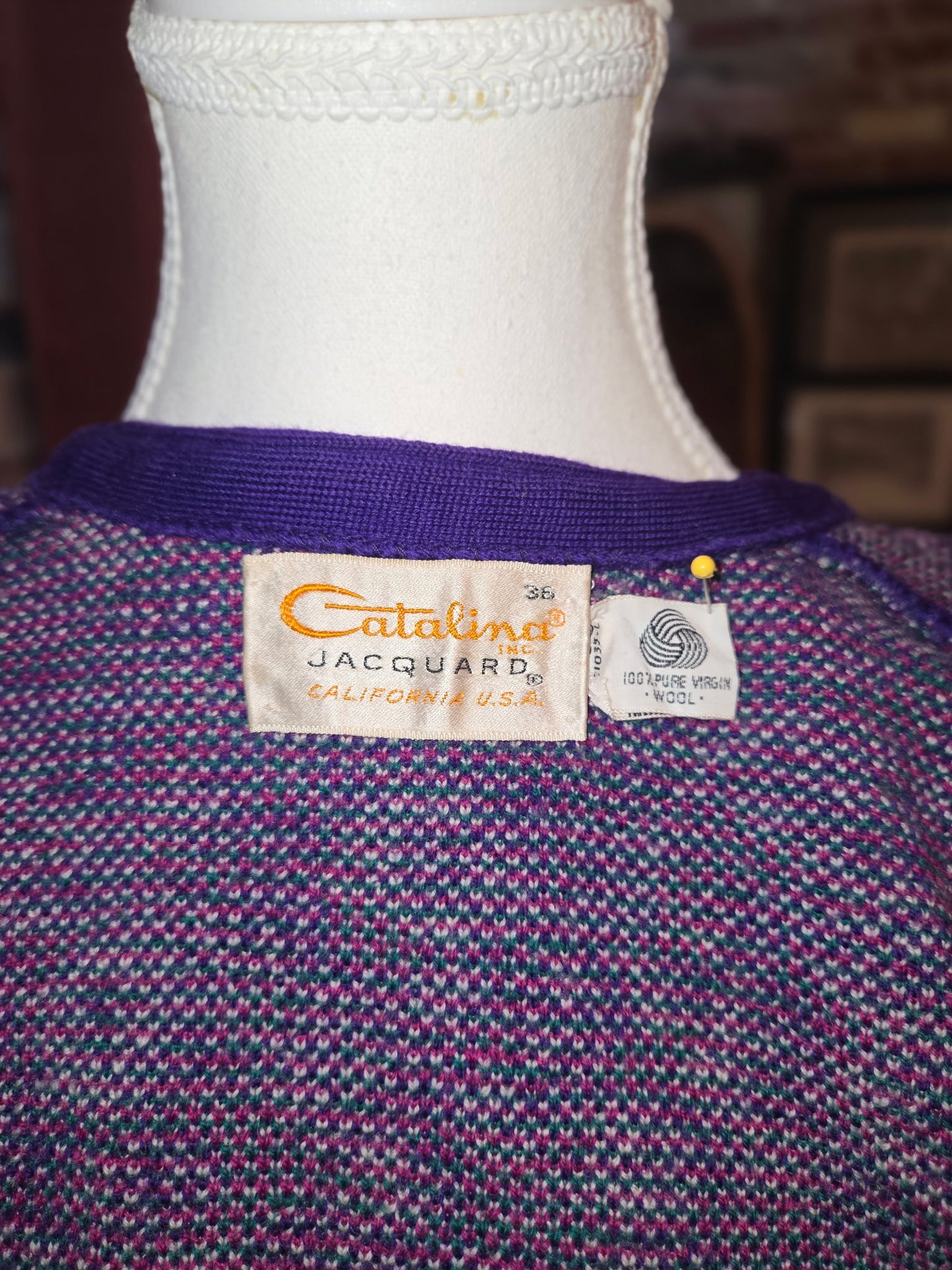 Catalina Jacquard Wool Sweater