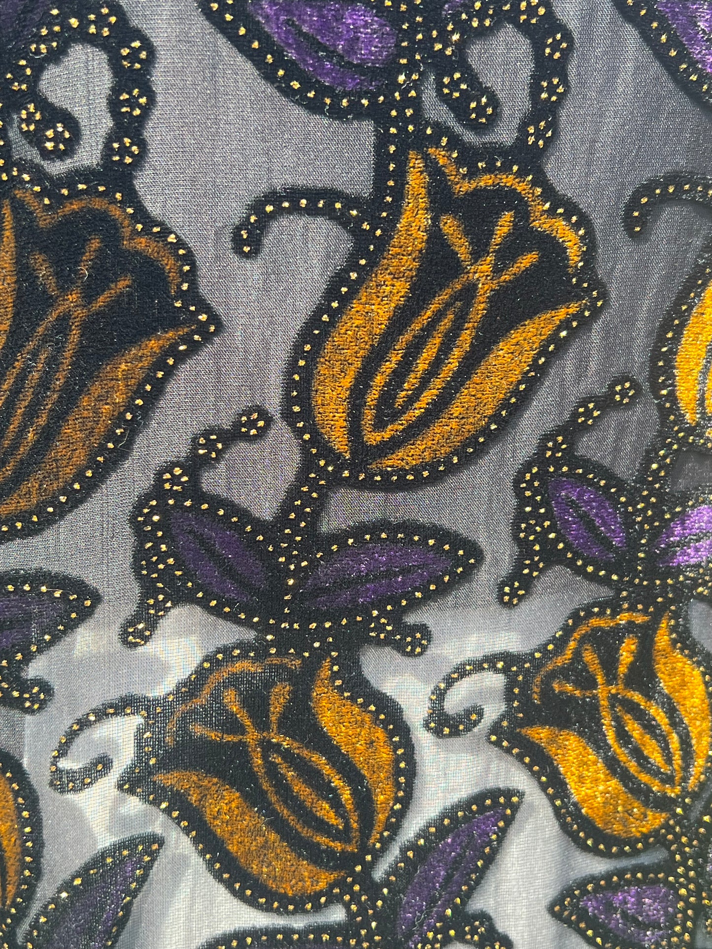 Burnout Velvet Sheer Dress