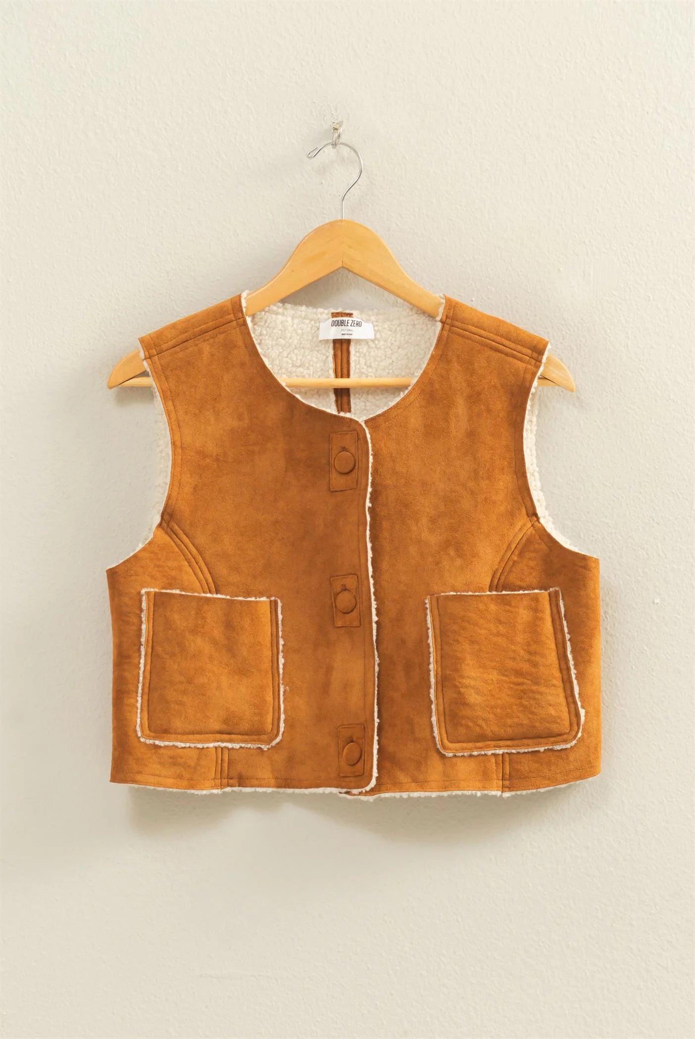 Suede Cropped Vest