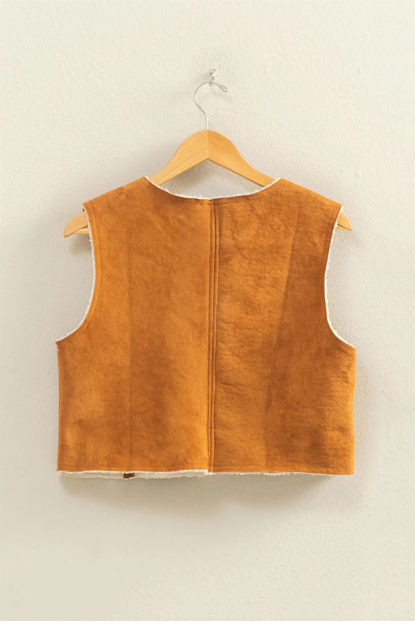 Suede Cropped Vest