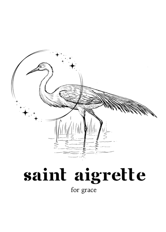 Swamp Saints Egret 5x7 Print
