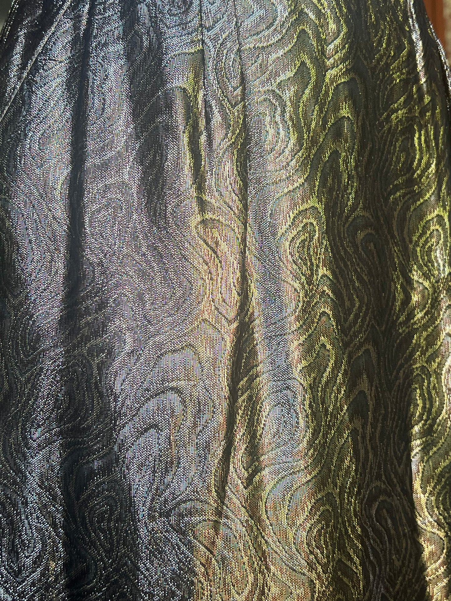 TJ Gold Lame' Knee Length Skirt