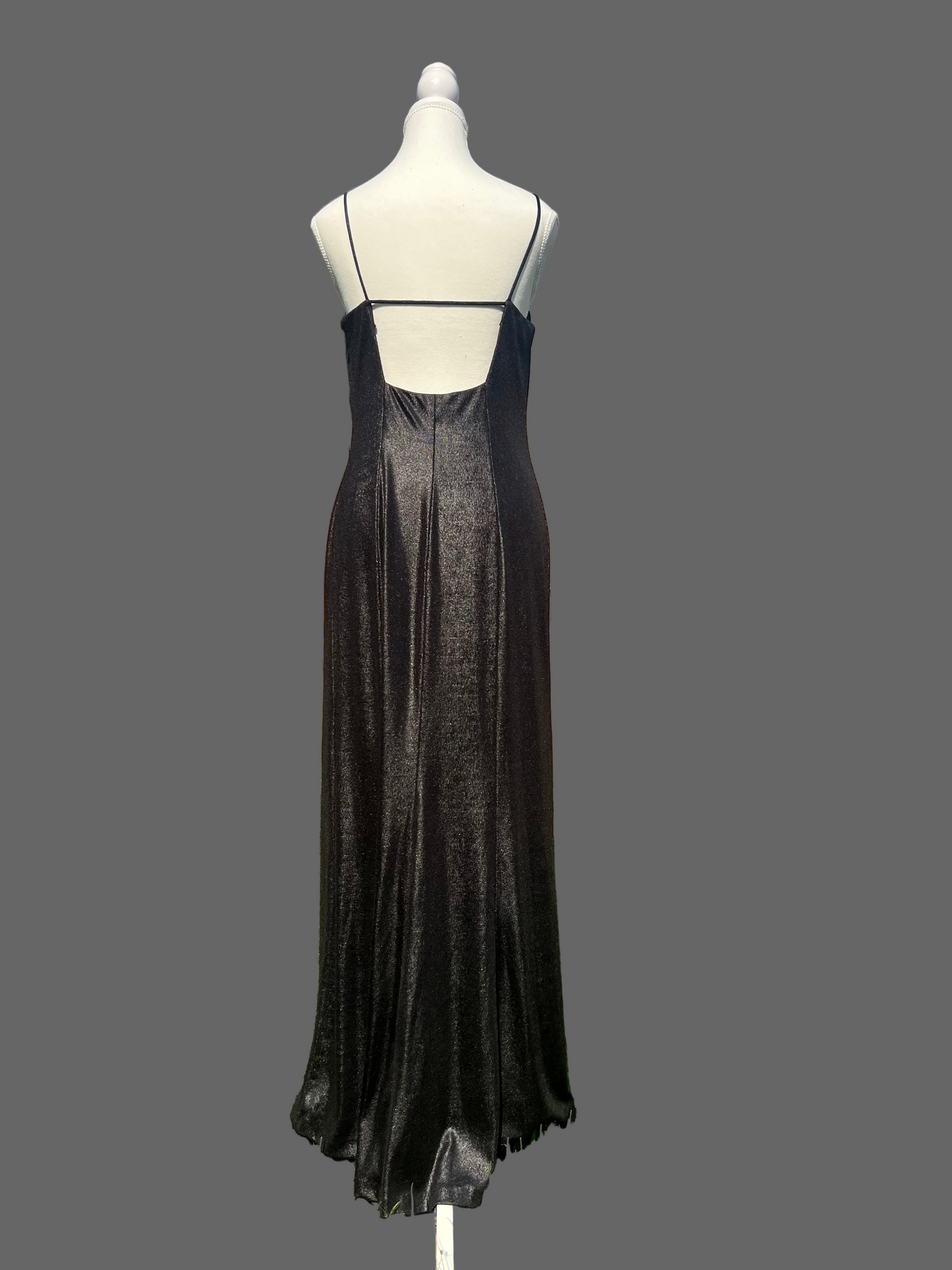 Alex Evenings Black Shimmer Gown