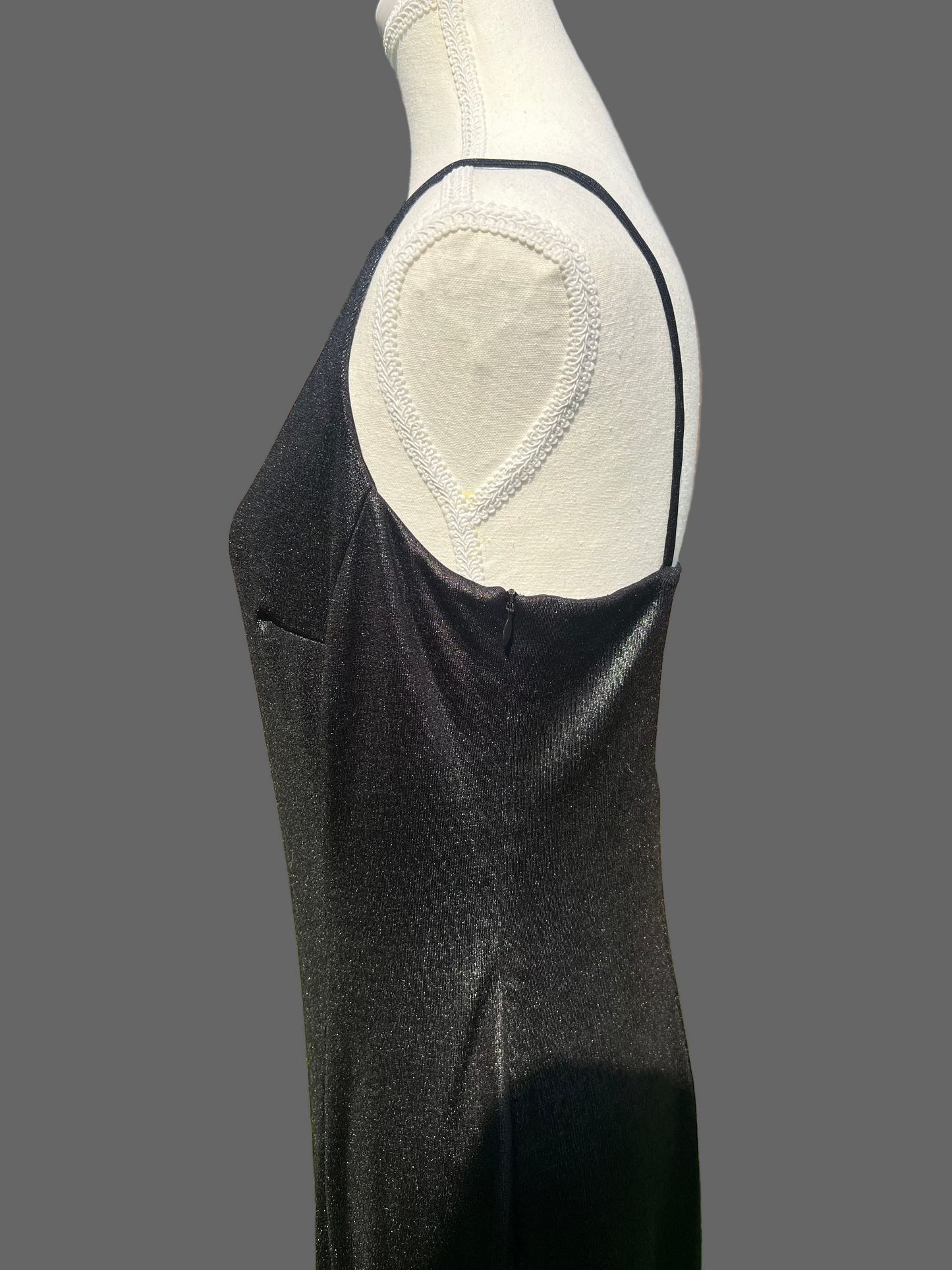 Alex Evenings Black Shimmer Gown