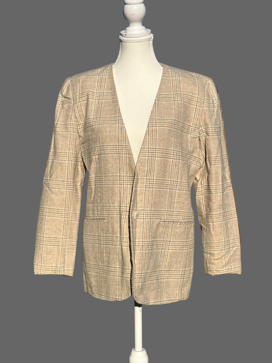 Plaid Neutral Blazer