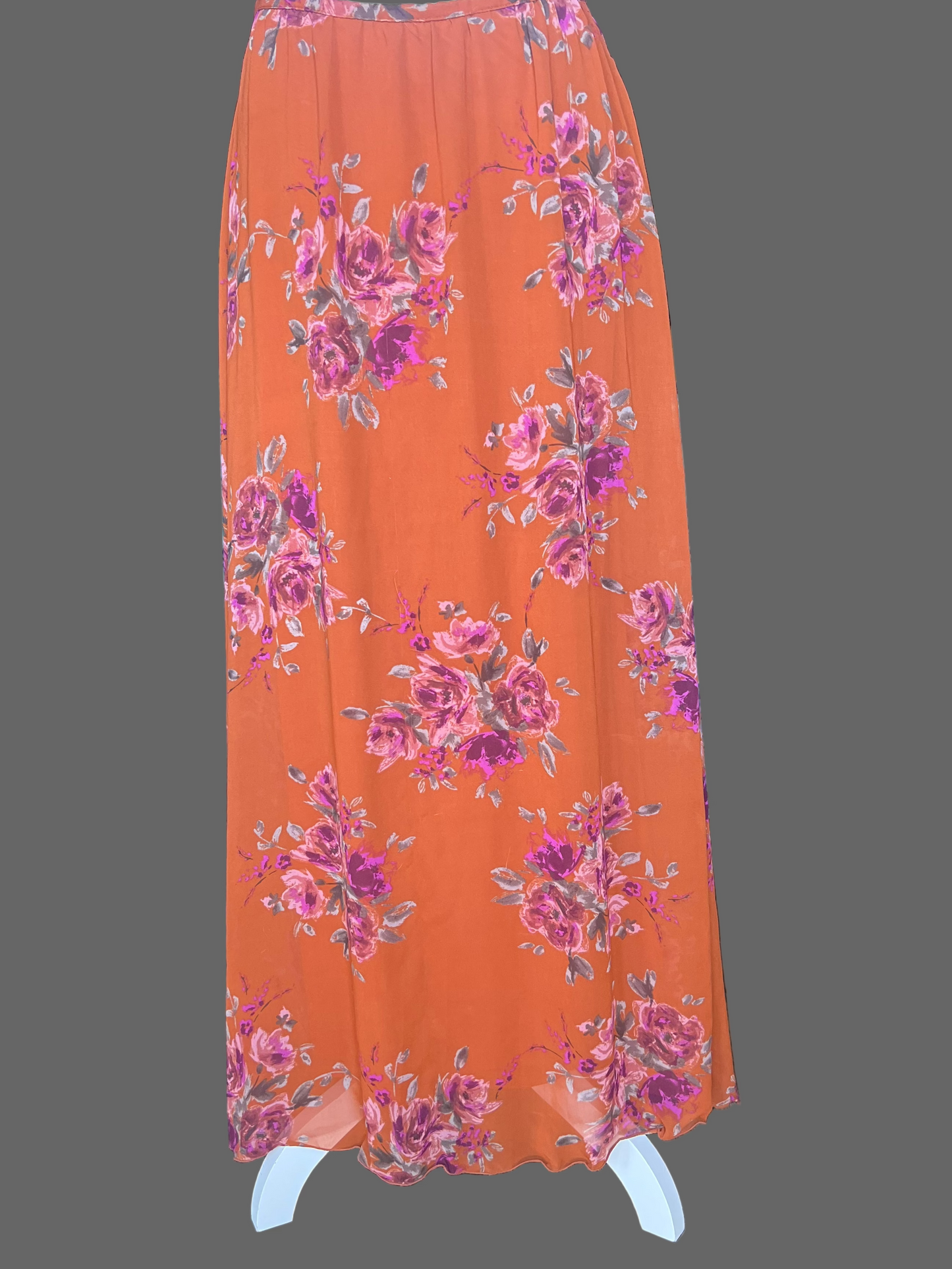 Elle Maxi Skirt with Purple Flowers