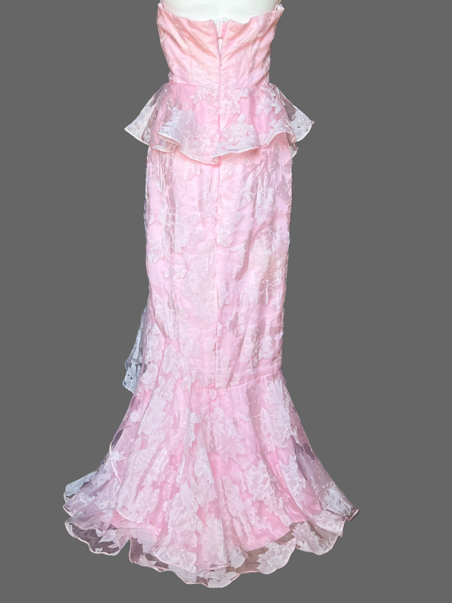 Stunning Layered Strapless Mermaid Dress