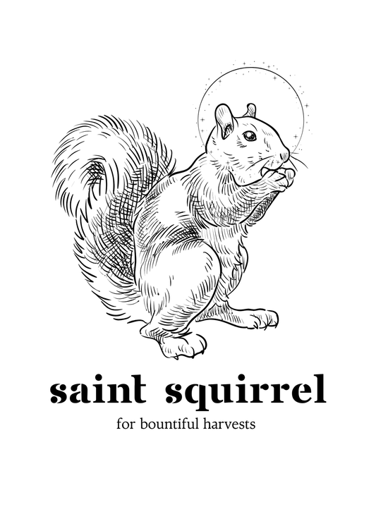Swamp Saints Squirrel 5x7 Print