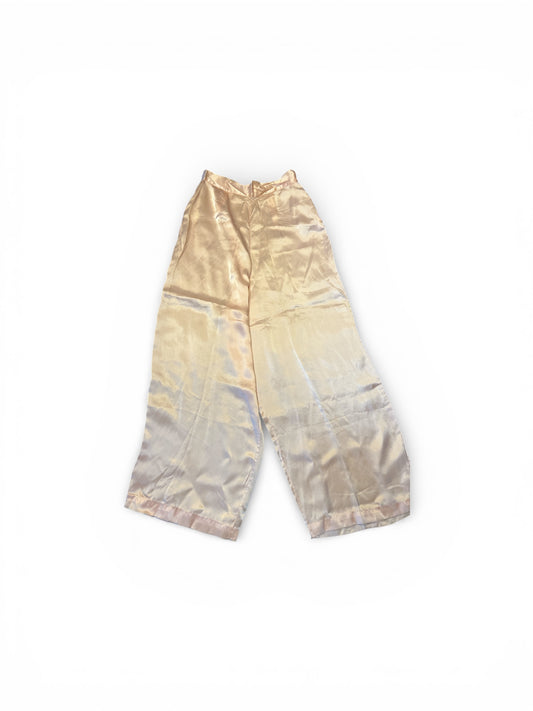Pink Silk Vintage Style Pants