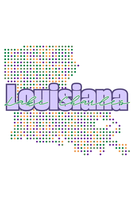 Postcard Dots Lake Charles Louisiana