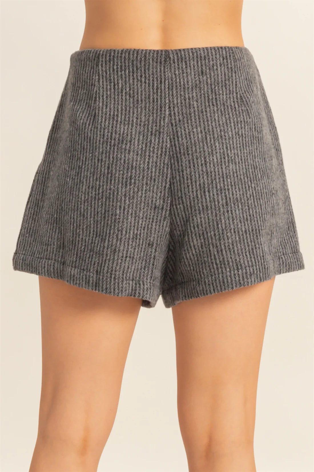 Textured Detailed Skort